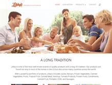 Tablet Screenshot of libbys.com